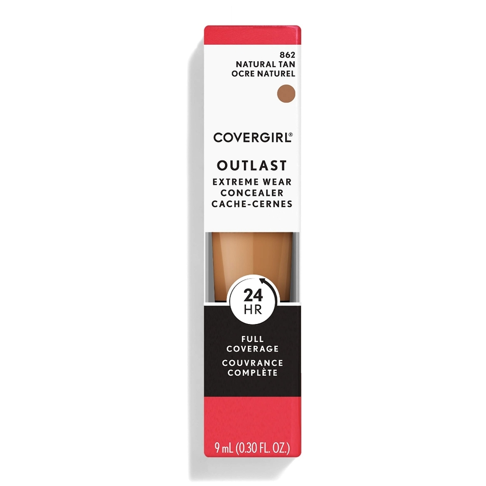 6 x CoverGirl Outlast Extreme Wear Concealer, 862 Natural Tan